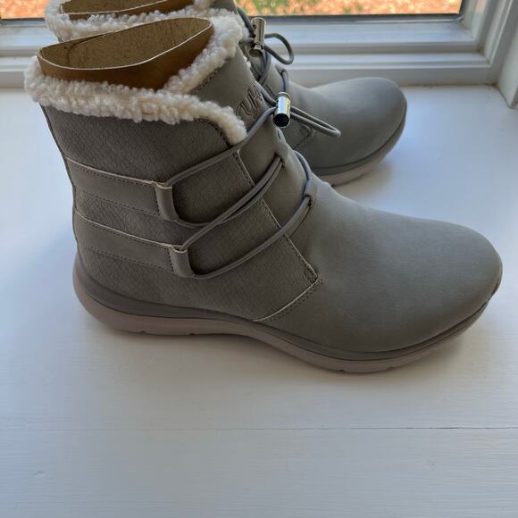 Ryka Faux Fur Winter Boots Evie Exotic Gray 8.5W - Picture 6 of 13